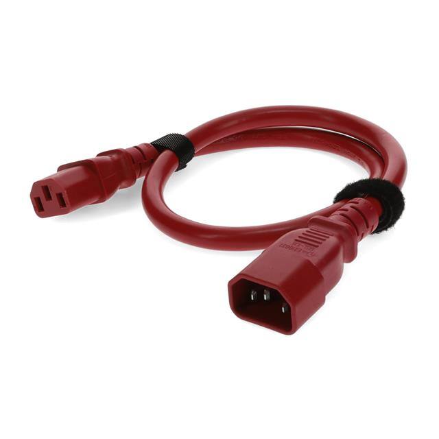 C-C132C1418AWG1MRD 1m C13 Female to C14 Male 18AWG
