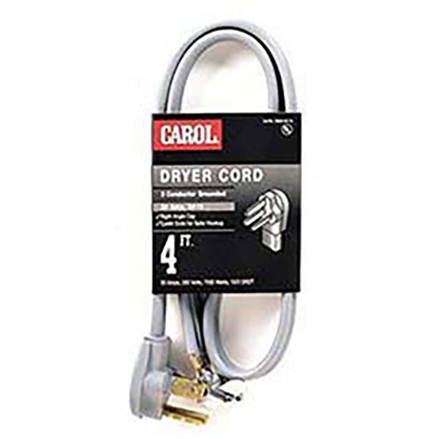 B583437 CORD 10AWG NEMA 14-30P TO CBL 4'