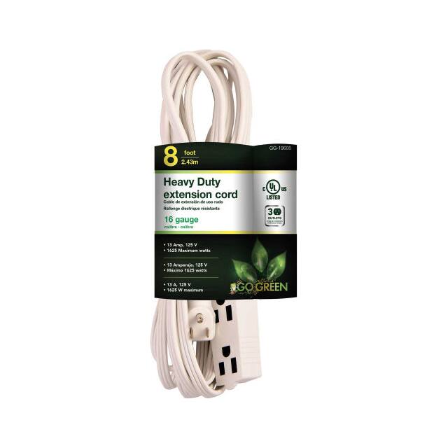 GG-19608 CORD 16 AWG 8' WHITE
