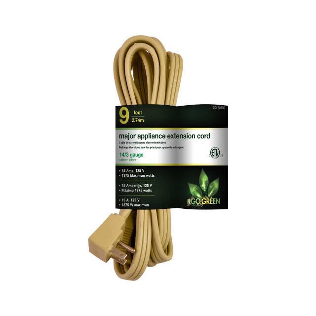 GG-25609 CORD 14 AWG 9' BEIGE APPLIANCE