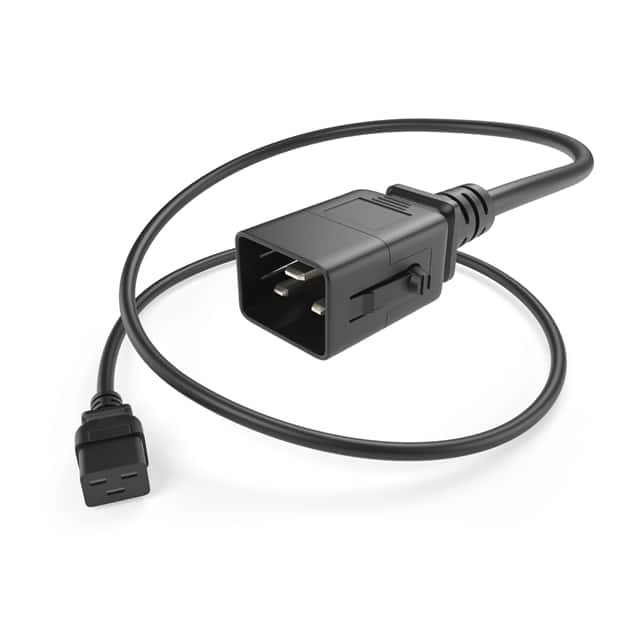PWCD-C19C20-20A-06F-BLK-P CORD 12AWG IEC320-C19 TO -C20 6'