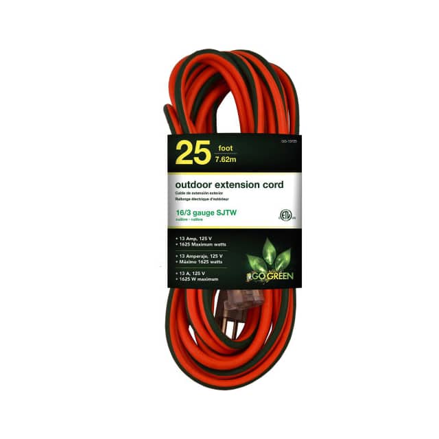 GG-13725 CORD 16 AWG 25' GRN/ORG OUTDOOR