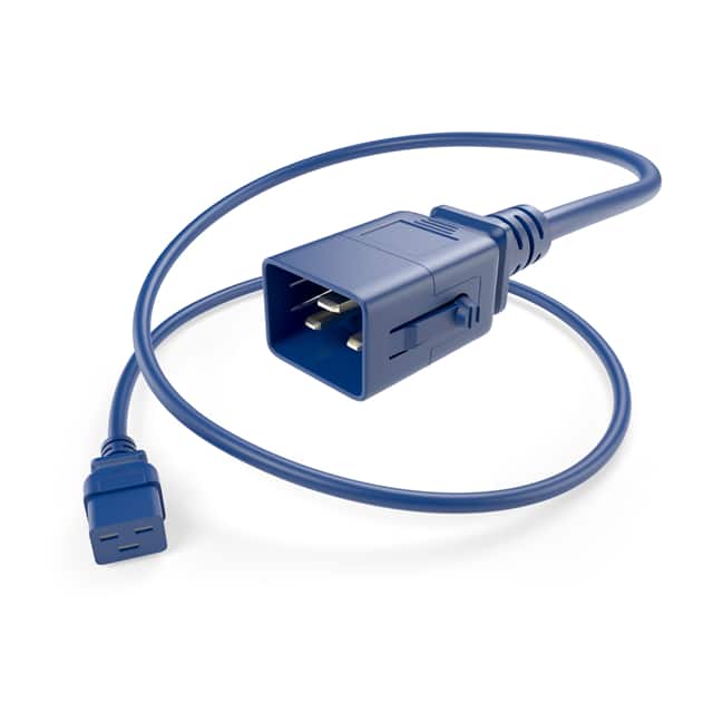 PWCD-C19C20-20A-06F-BLU-P CORD 12AWG IEC320-C19 TO -C20 6'