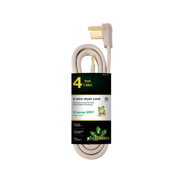 GG-27104 CORD 10 AWG 4' GRAY DRYER