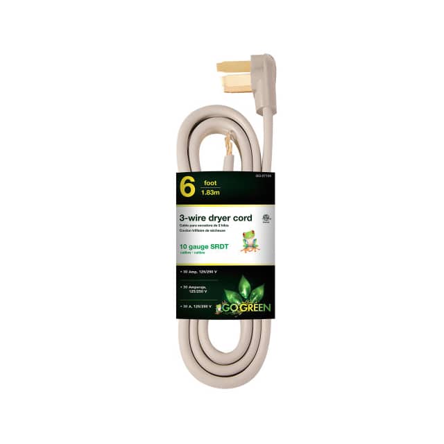 GG-27106 CORD 10 AWG 6' GRAY DRYER