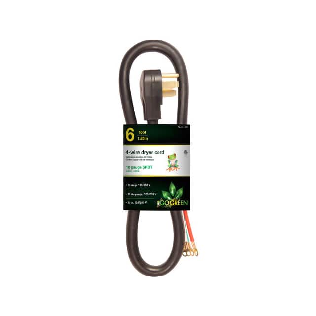 GG-27306 CORD 10 AWG 6' BLACK DRYER