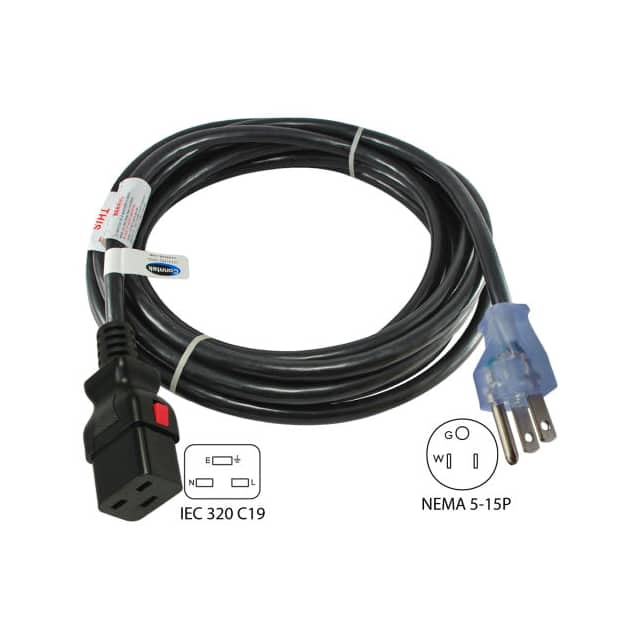 8F515LC19 CORD 14AWG NEMA5-15P-IEC320 8'