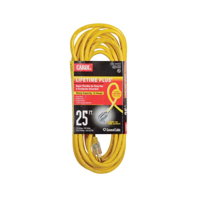 B583380 CORD 14AWG NEMA5-15P-5-15R 25'