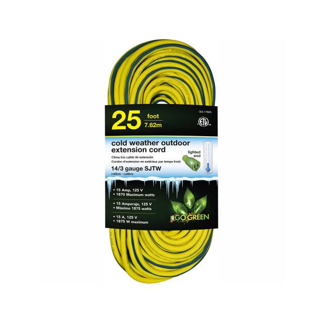 B2199637 CORD 14 AWG 25' GRN/YLW OUTDOOR
