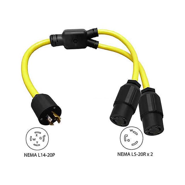 YL1420520 CORD 10AWG NEMAL14-20P-L5-20R 3'
