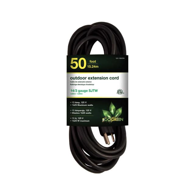 GG-13850BK CORD 14 AWG 50' BLACK