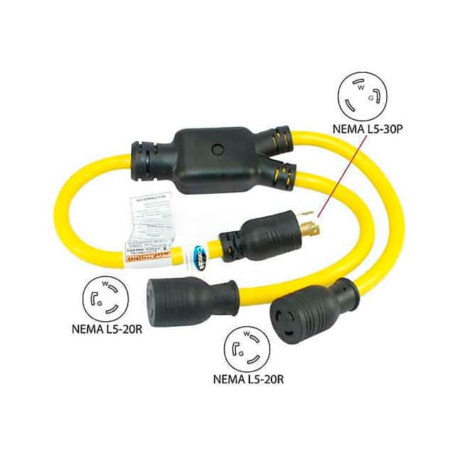 YL530520 CORD 10AWG NEMAL5-30P- L5-20R 3'