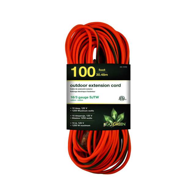 GG-13700 CORD 16 AWG 100' GRN/ORG