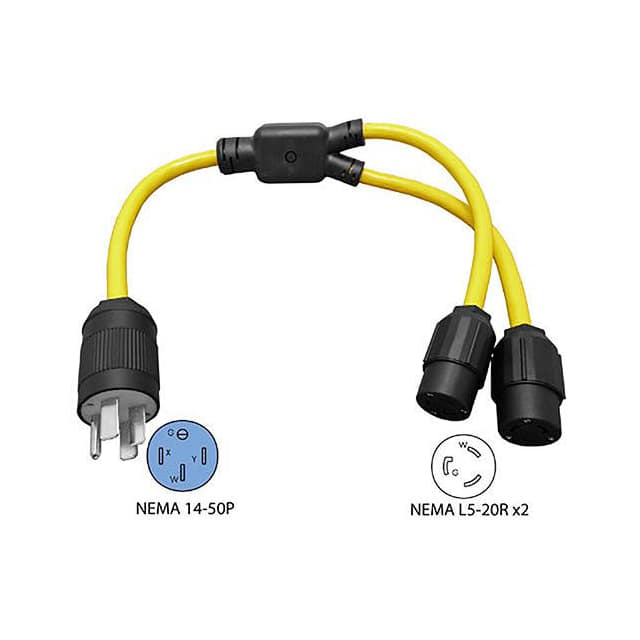 M1342015 CORD 10AWG NEMA14-50P- L5-20R 3'