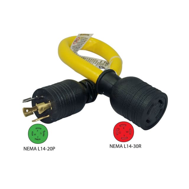 M1342001 CORD NEMA L14-20P-L14-30R 1.5'