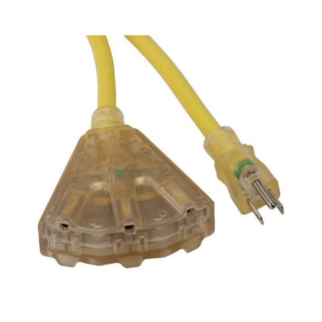 B790438 CORD 12 AWG 100' YELLOW TRPL TAP