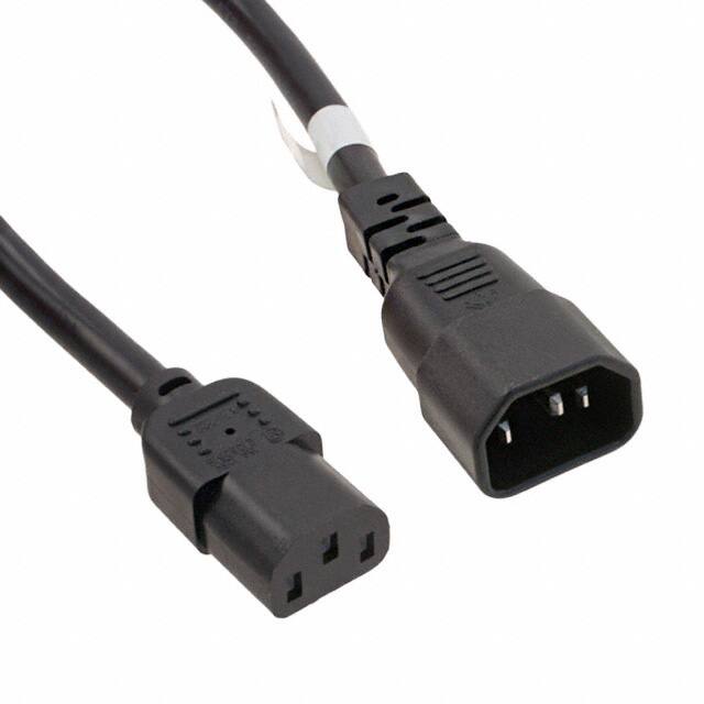 800-1400-0-SJT0-BL-00050 CORD 14AWG 320C14 - C13 1.64'