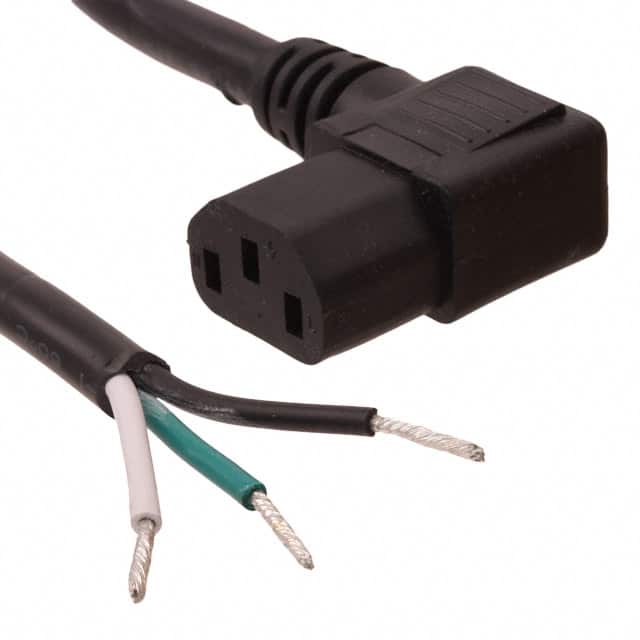 800-1403-2-SJT0-BL-00200 CORD 14AWG IEC320 RA - CBL 6.56'