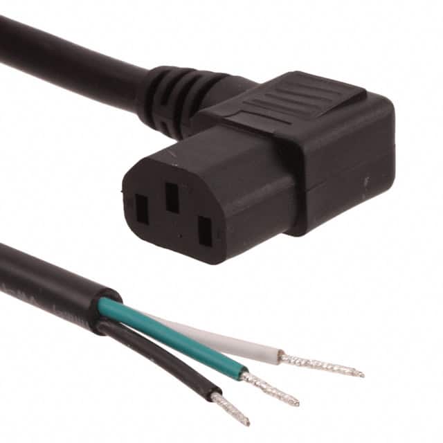 800-1403-2-SJT0-BL-00100 CORD 14AWG IEC320 RA - CBL 3.28'