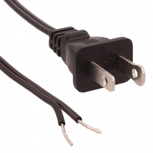 800-1808-0-SPT1-BL-0009F CORD 18AWG NEMA 1-15P TO CBL 9'