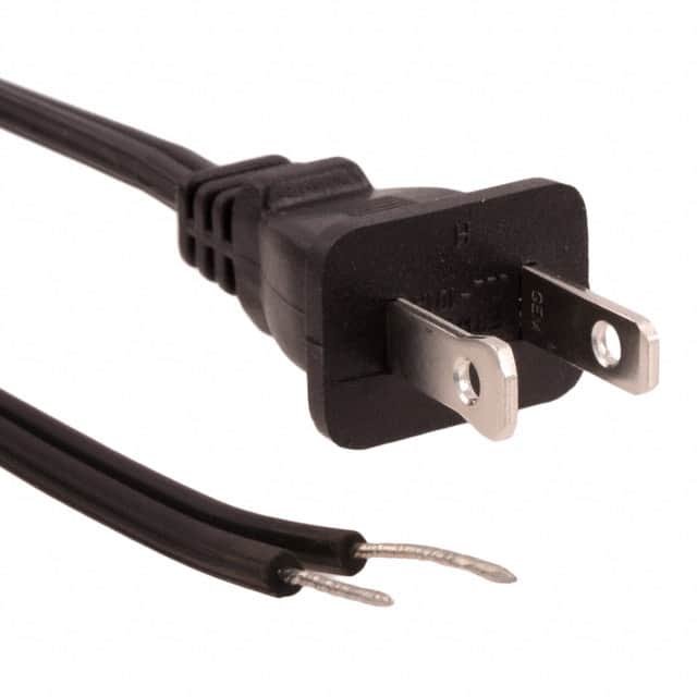 800-1808-0-SPT2-BL-0008F CORD 18AWG NEMA 1-15P TO CBL 8'