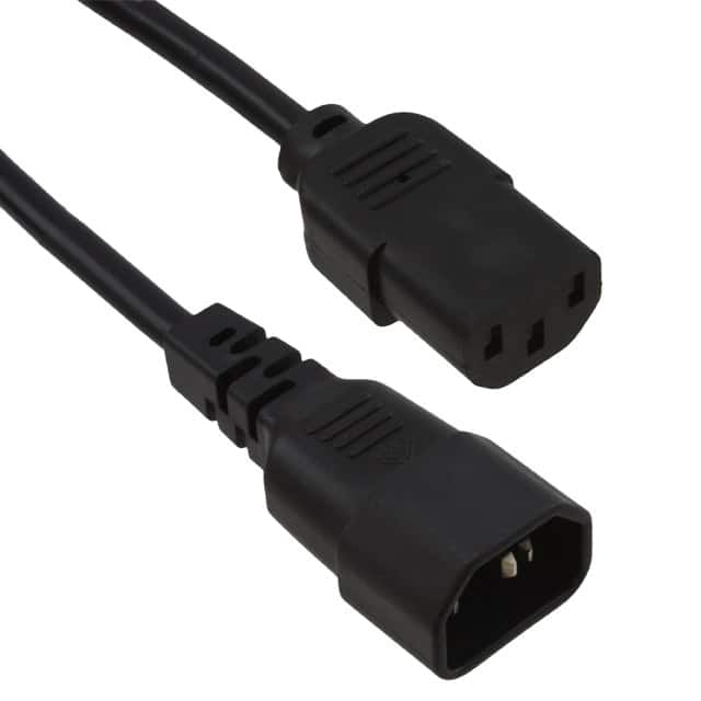 800-18-4-0-SVT0-BL-00200 CORD 18AWG 320C14 - C13 6.56'