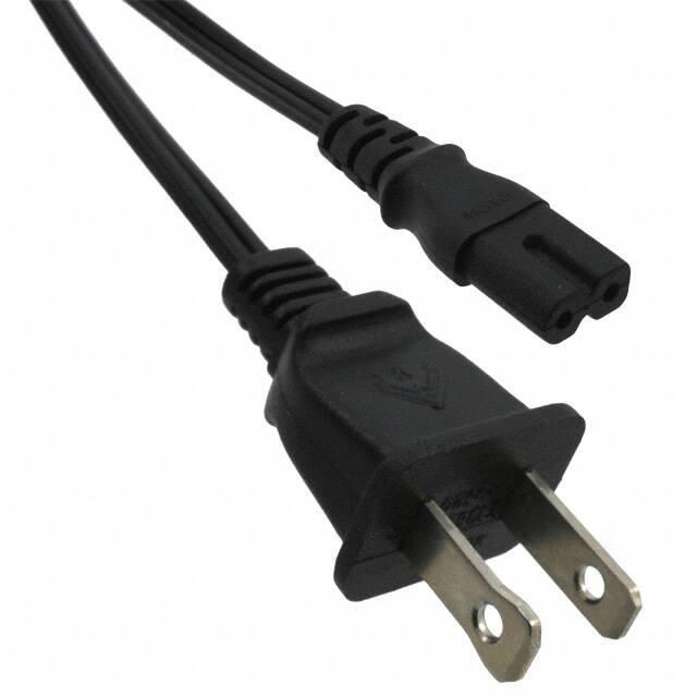 800-1804-2-SPT2-BL-00200 CORD 18AWG NEMA 1-15P - C7 6.56'
