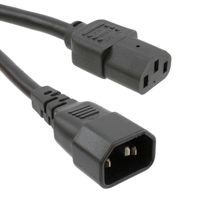 800-1600-2-SJT0-BL-00100 CORD 16AWG 320C14 - C13 3.28'
