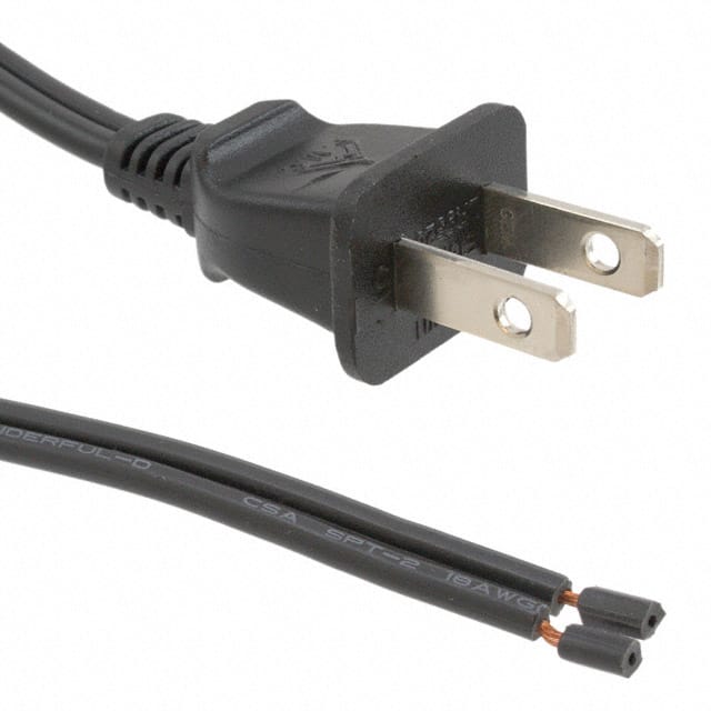 800-1809-2-SPT1-BL-0009F CORD 18AWG NEMA 1-15P TO CBL 9'