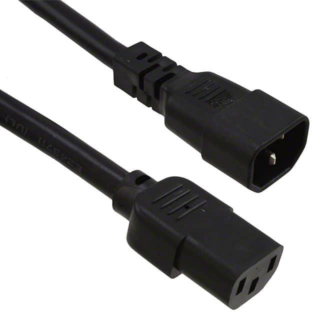 800-1400-2-SJT0-BL-00050 CORD 14AWG 320C14 - C13 1.64'