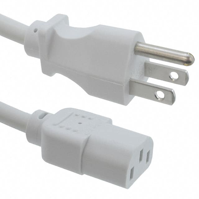 800-18-13D-WH-0015F CORD 18AWG 5-15P - 320-C13 15'