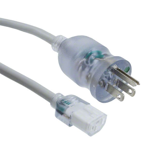 800-14-0OD-GR-0006F CORD 14AWG NEMA5-15P - IEC320 6'
