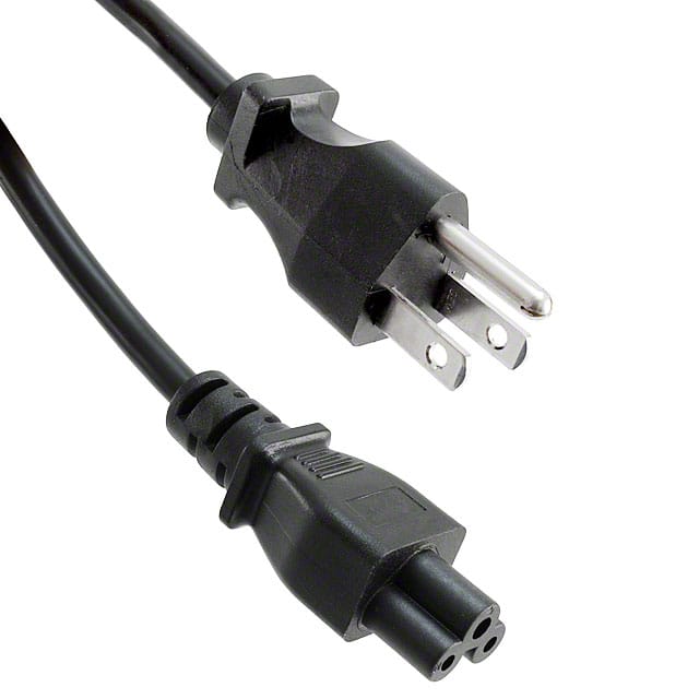800-18-39B-BL-0006F CORD 18AWG 5-15P - 320-C5 6' BLK