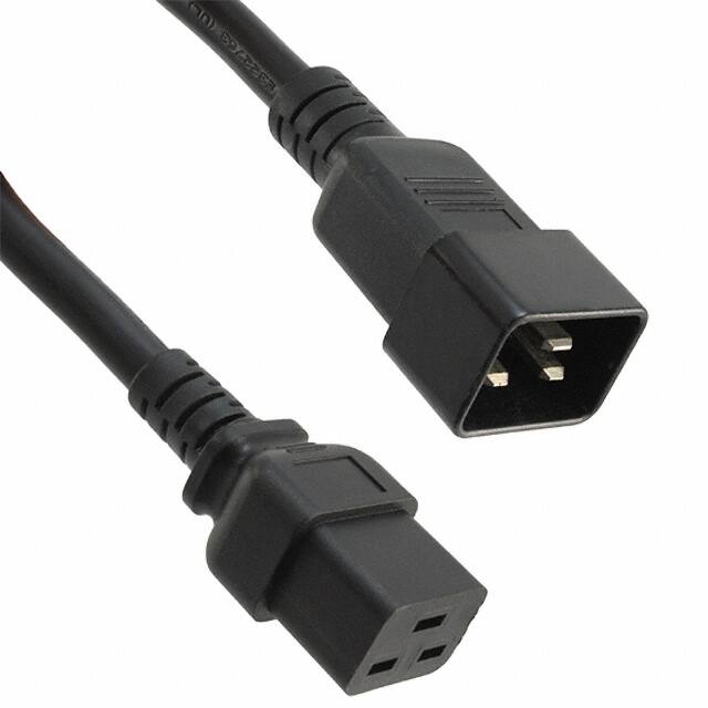 800-12-32D-BL-0005F CORD 12AWG IEC320C20 - 320C19 5'