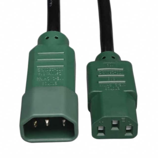 P004-004-GN CORD 18AWG IEC320C14 - 320C13 4'
