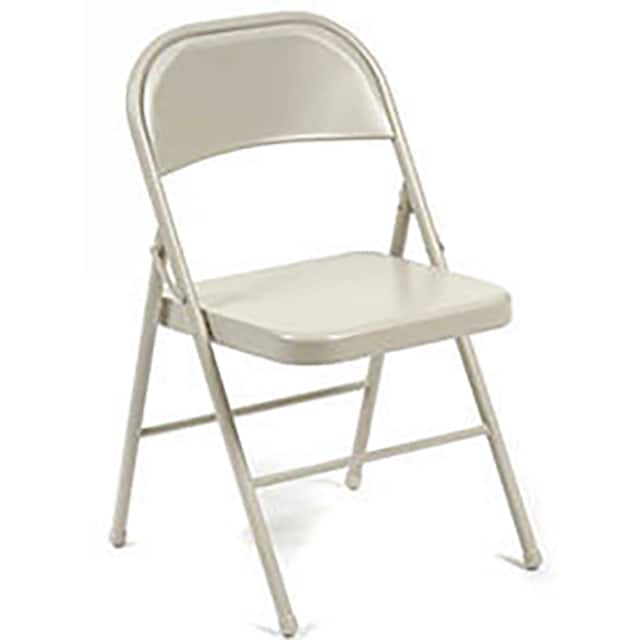 INT-901 ALL STEEL FOLDING CHAIR, BEIGE