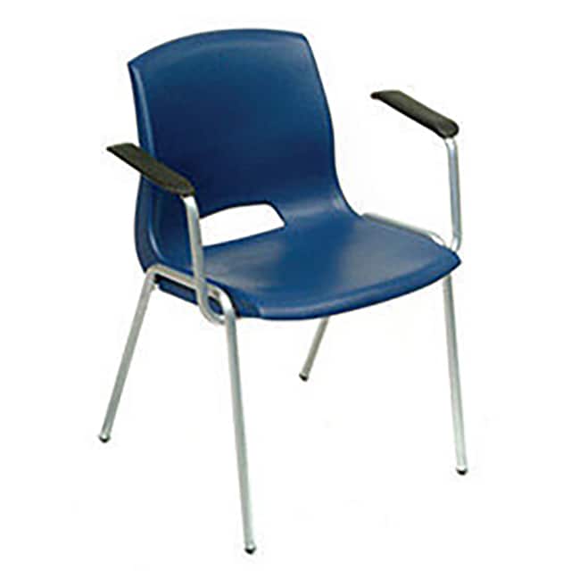 921397BL VENTED STACKABLE CHAIRS W/ARMRES