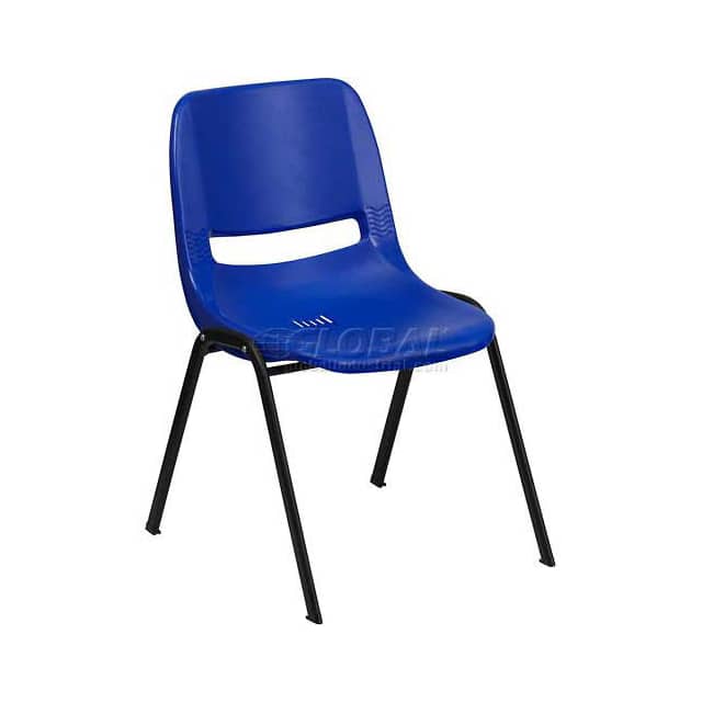 RUT-EO1-BL-GG ERGONOMIC SHELL STACK CHAIR, PLA