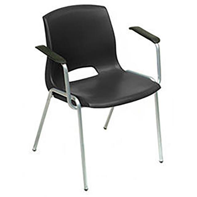 921397BK VENTED STACK CHAIRS W/ARMS RESTS