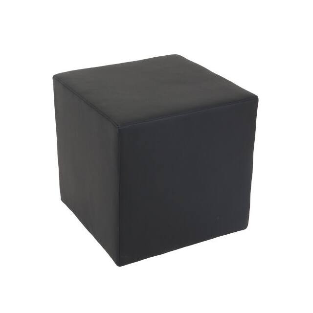695630BK CUBE RECEPTION OTTOMAN, BLACK, 1