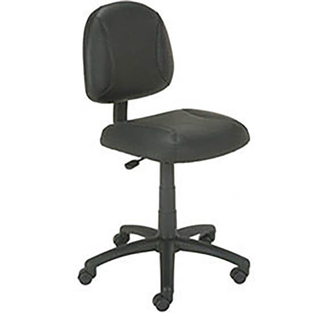 O-I305-LF TASK CHAIR, LEATHER, BLACK