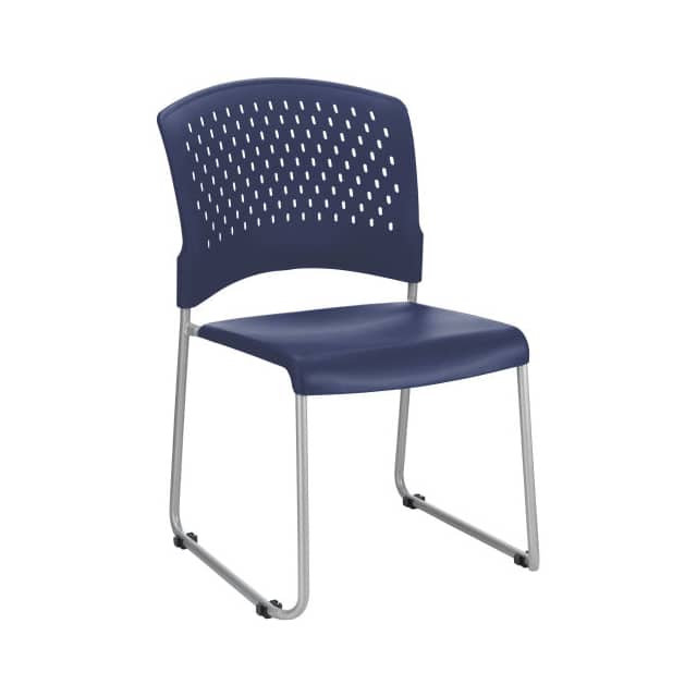 NEW250606BL SLED BASE PLASTIC STACKING CHAIR