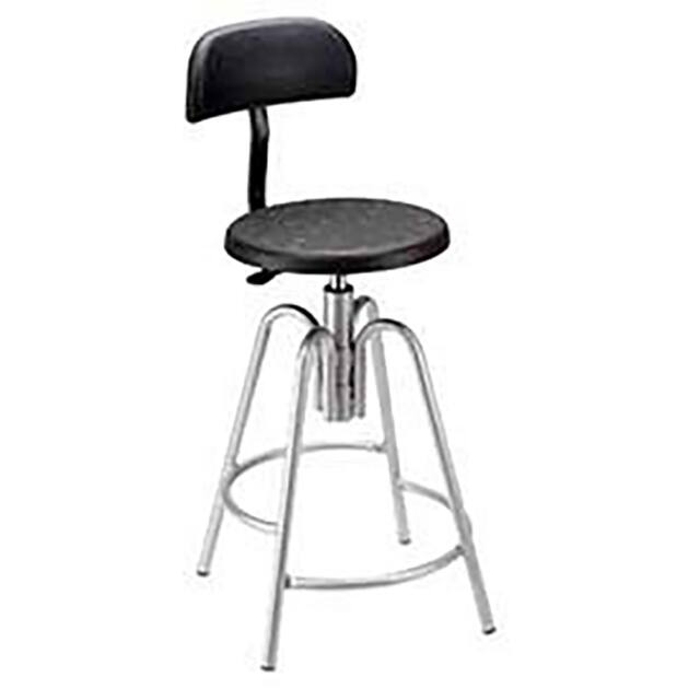 A812TS POLYURETHANE SHOP STOOL W/BACKRE