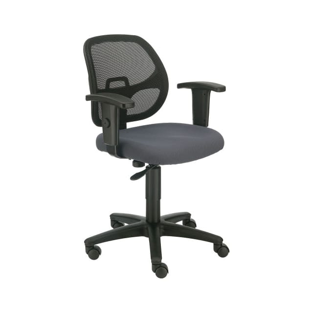 A2813TMI+22A4-GY MESH BACK OFFICE CHAIR W/ARMS, F