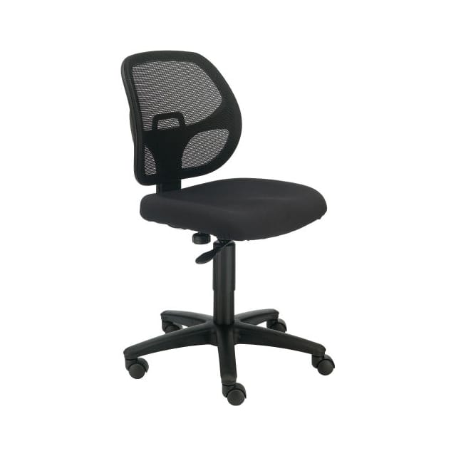 A2813TMI-BK ARMLESS MESH BACK OFFICE CHAIR,