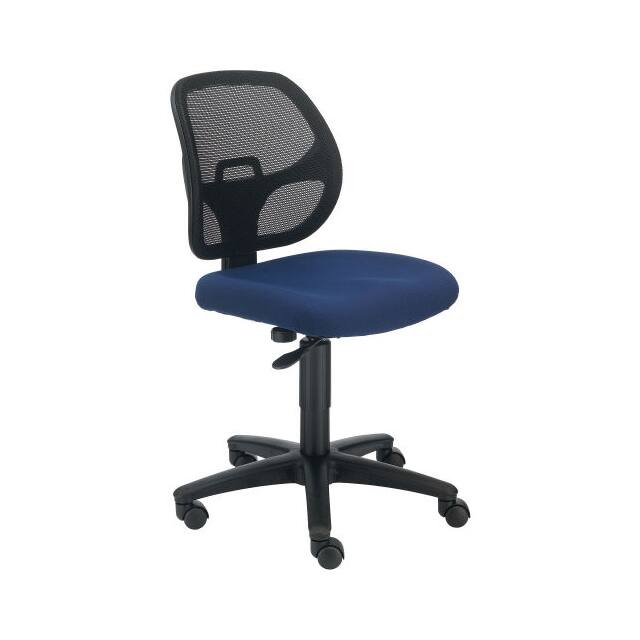 A2813TMI-BL ARMLESS MESH BACK OFFICE CHAIR,