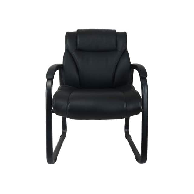 695626 BONDED LEATHER GUEST CHAIR, FIXE