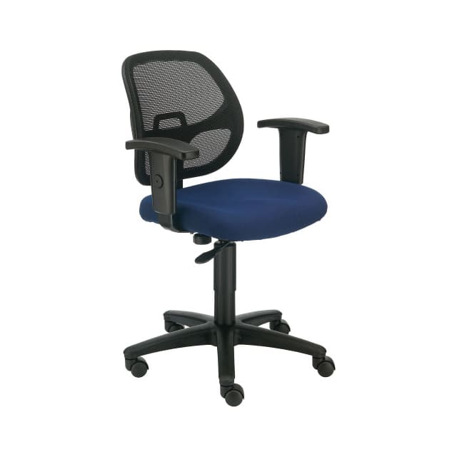 A2813TMI+22A4-BL MESH BACK OFFICE CHAIR W/ARMS, F