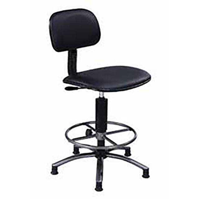 5009-90 VINYL UPHOLSTERED SWIVEL STOOL,