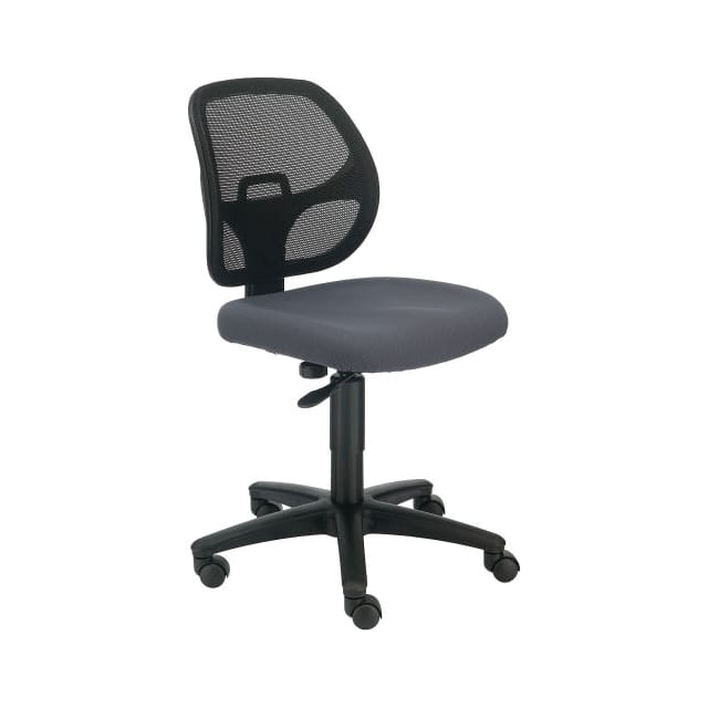 A2813TMI-GY ARMLESS MESH BACK OFFICE CHAIR,